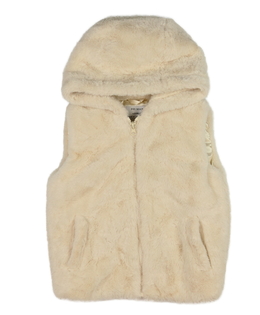 Krémová chlupatá vesta Primark 