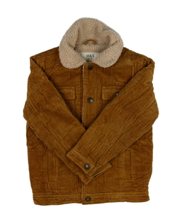 Hnědá manšestrová zimní bunda M&S