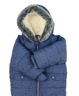 Modrá melírovaná zimní bunda George