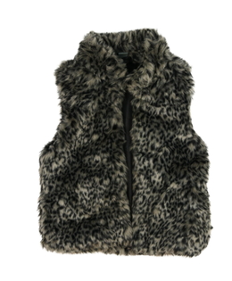 Šedá vzorovaná vesta