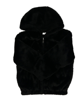 Černá kožíšková bundička F&F