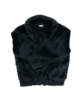 Tmavě modrá kožíšková bundička Next