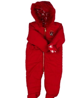Červená zimní kombinéza Minnie Disney George