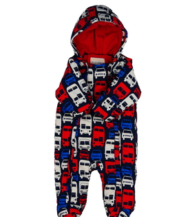 Modrá zimní kombinéza s auty M&S