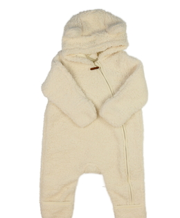 Krémový beránkový přechodový overal H&M