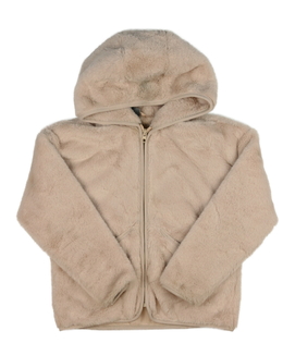 Hnědá chlupatá bundička 