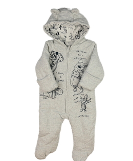Šedý zimní overal Medvídek Pú Disney George