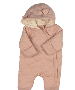 Růžový prošívaný zimní overal George
