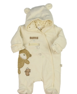 Světle hnědý zimní overal 