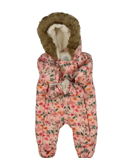 Nová růžová prošívaná zimní kombinéza F&F