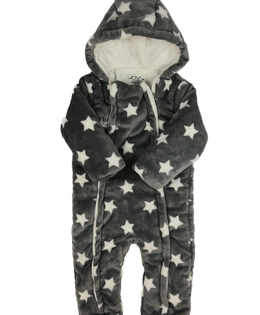 Šedý zimní overal s hvězdami F&F
