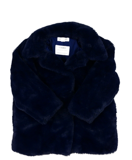 Modrý kožíškový kabátek 