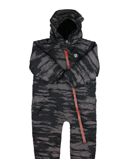 Šedo-černá vzorovaná kombinéza 