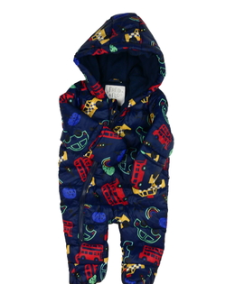 Tmavě modrá zimní kombinéza F&F