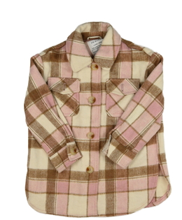 Krémovo-růžový košilový kabátek Primark 