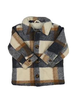 Kostkovaný zimní košilový kabátek George