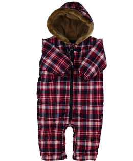 Kostkovaná zimní kombinéza Tu 