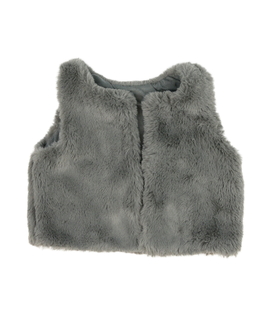 Šedá chlupatá vestička M&S