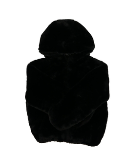 Černá kožíšková bundička 