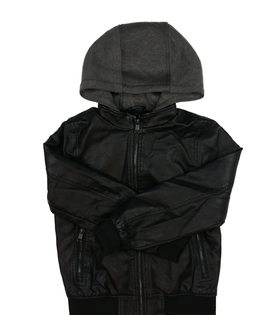 Černá koženková bunda Primark 