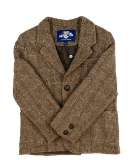 Hnědý vzorovaný kabátek 