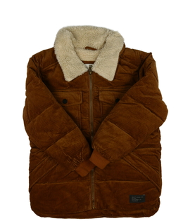 Hnědá manšestrová zimní bunda M&S