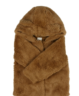 Hnědý chlupatý kabátek Next