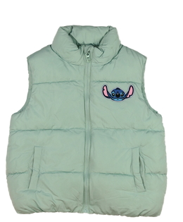 Světle zelená prošívaná vesta Stitch Primark 