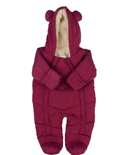 Sytě růžová zimní kombinéza 