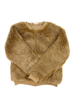 Hnědá chlupatá bunda Next