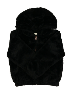 Černá chlupatá bundička F&F