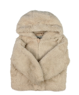 Krémová chlupatá bundička George