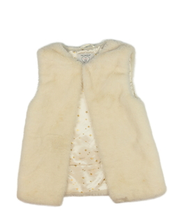 Krémová chlupatá vesta Primark 