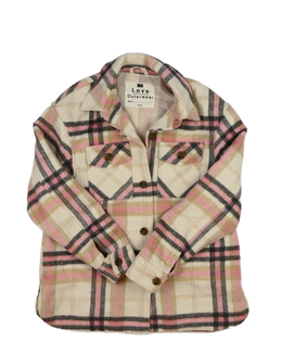 Světlý pruhovaný košilový kabátek F&F