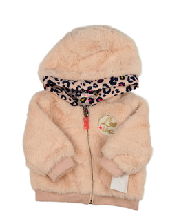 Nová růžová chlupatá bundička 