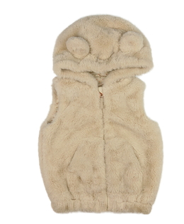 Hnědá chlupatá vesta Nutmeg