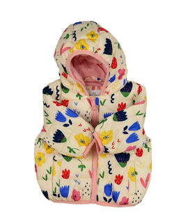 Krémová přechodová květinová bunda M&S