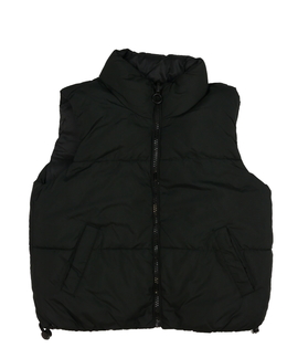 Černá prošívaná oboustranná vesta