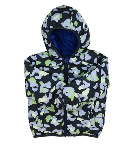 Tmavá vzorovaná prošívaná bunda Nutmeg