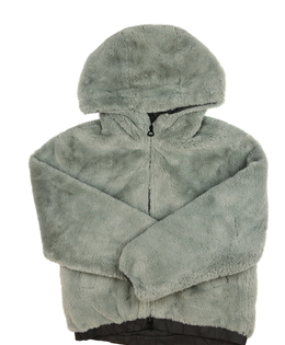 Šedá chlupatá bunda Zara