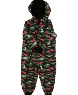 Tmavá softshellová maskáčová kombinéza 