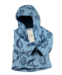 Nová krásná modrá dinosauří zimní bunda Primark 