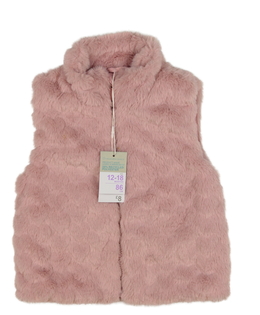 Nová růžová chlupatá vesta Primark 
