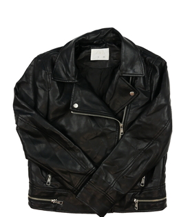 Černá koženková bunda Zara