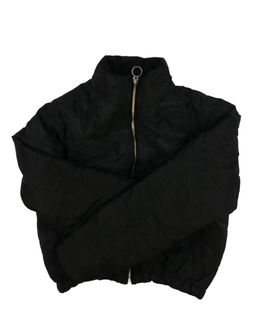 Černá prošívaná zimní crop bunda New Look 