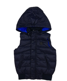 Modrá prošívaná vesta 