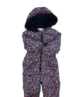 Modrá květinová zimní kombinéza George