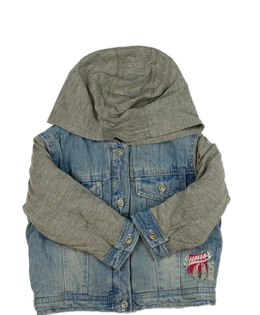 Modrá riflová bunda  s šedými detaily George