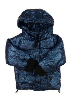 Tmavě modrá nepromokavá zimní bunda 