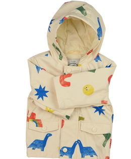 Krémová nepromokavá bunda s obrázky George